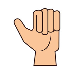 hand thumb up design vector illustration eps 10