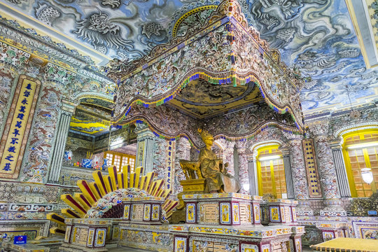 Interior of tomb of Khai Dinh