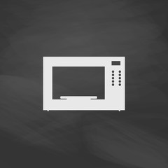 Fototapeta na wymiar Microwave computer symbol
