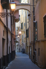 Fototapeta premium Typical Italian narrow street
