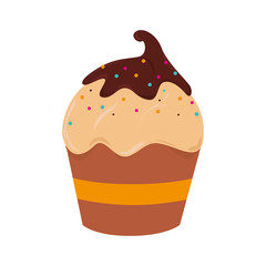 cup cake dessert sweet isolated vector illustration eps 10