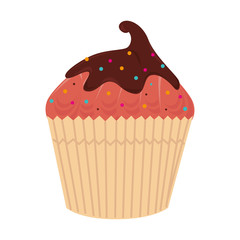 cup cake dessert sweet isolated vector illustration eps 10