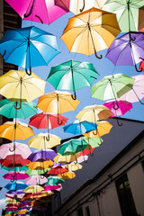 Fototapeta na wymiar agueda umbrella art アゲダの傘のアート