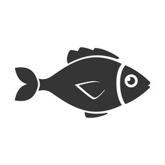fish sea wildlife food icon isolated vector illustration eps 10