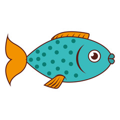 fish sea wildlife food icon isolated vector illustration eps 10