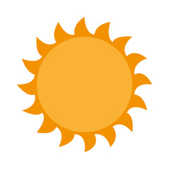 sun sunny yellow isolated vector illustration eps 10
