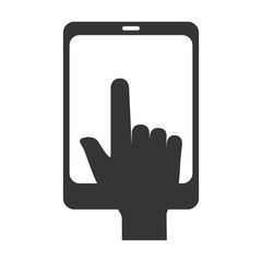 smartphone hand digital isolated vector illustration eps 10