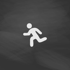 Running computer symbol