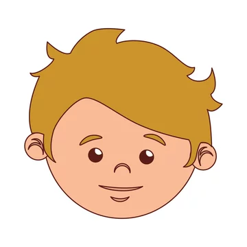boy cartoon face blond hair isolated vector illustration eps 10 Stock  Vector | Adobe Stock