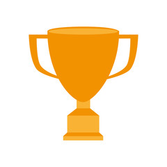 trophy win game champion isolated vector illustration eps 10