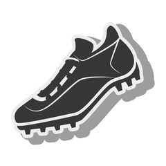 tennis silhouette shoes baseball isolated vector illustration eps 10