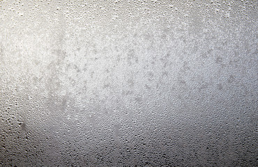 Dew drop on glass