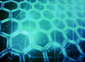 data deep learning hologram ai technology robotic, molecule of chemical, atom cell science,...