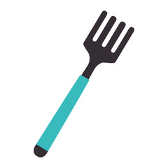 icon fork utensil kitchen isolated vector illustration eps 10