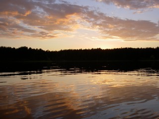 Sunset on the lake