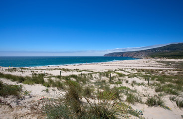 Fototapeta na wymiar Beautiful view of Cascais beach, Portugal, Europe