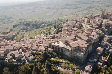 A typical medieval village in Tuscany between Arezzo and Siena - Italy