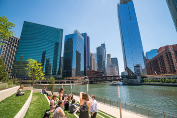 The Chicago River and downtwn Chicago skylinechicago, river, lak © f11photo