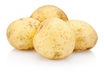 New potato isolated on white background