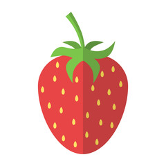 Red strawberry isolated