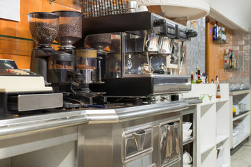 coffee machine in a bar