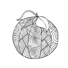 Adult coloring book page design