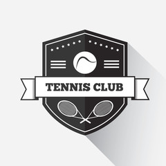 Tennis emblem template