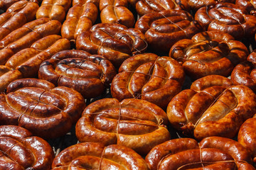 Sausages on the barbecue
