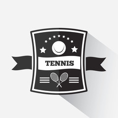 Tennis emblem template