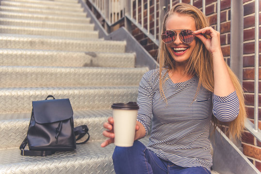 Stylish young girl