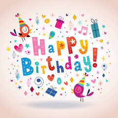 Happy Birthday greeting card