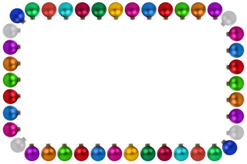 Weihnachtskugeln Weihnachten Dekoration Rahmen Textfreiraum Copy