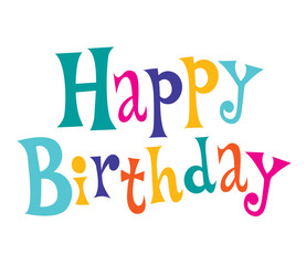 Happy Birthday text