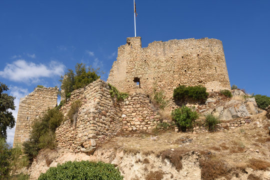 Romanesque Castle , tenth century, Palafolls, Girona province, Catalonia , Spain