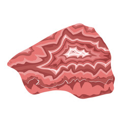 Semi precious gemstone stones and mineral stone isolated on white background. Colorful shiny gemstone. Mineral stone jewelry material agate mineral stone geology nature crystal.