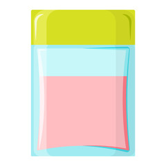 Blank package container design and parfume package template. Blank package merchandise product liquid clean household. Highly detailed flat colorful cosmetics blank package icon vector.
