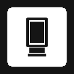 Lightbox icon in simple style on a white background