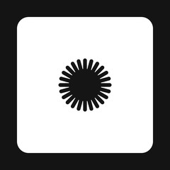 Fototapeta premium Sun icon in simple style on a white background