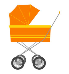 Baby carriage vector illustration.