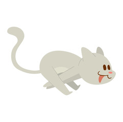 Cartoon vector cat character