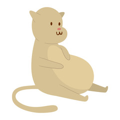 Cartoon vector cat character