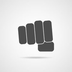Fist icon vector illustration
