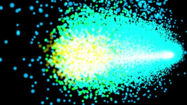4K VJ loop abstract light particles beat bokeh background