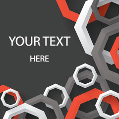 colorful abstract polygon modern 3d design