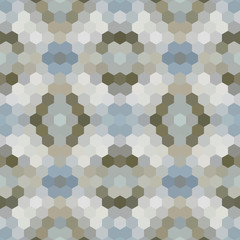 Kalejdoskopie low poly sześciokąt styl mozaika tło wektor - 119645511
