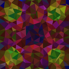 Fototapeta premium Kaleidoscopic low poly triangle style vector mosaic background