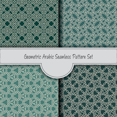 geometric seamless pattern set