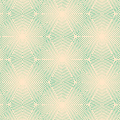 seamless pattern abstract green dashed line flower wallpaper background