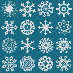 snowflake set illustration