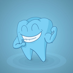 strong tooth illustration